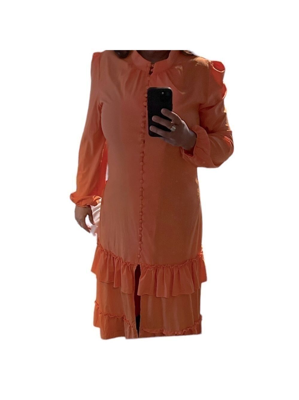 Women's Layered Ruffle Maxi Dress - Picture 13 of 13